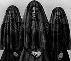 Three Sisters in Black